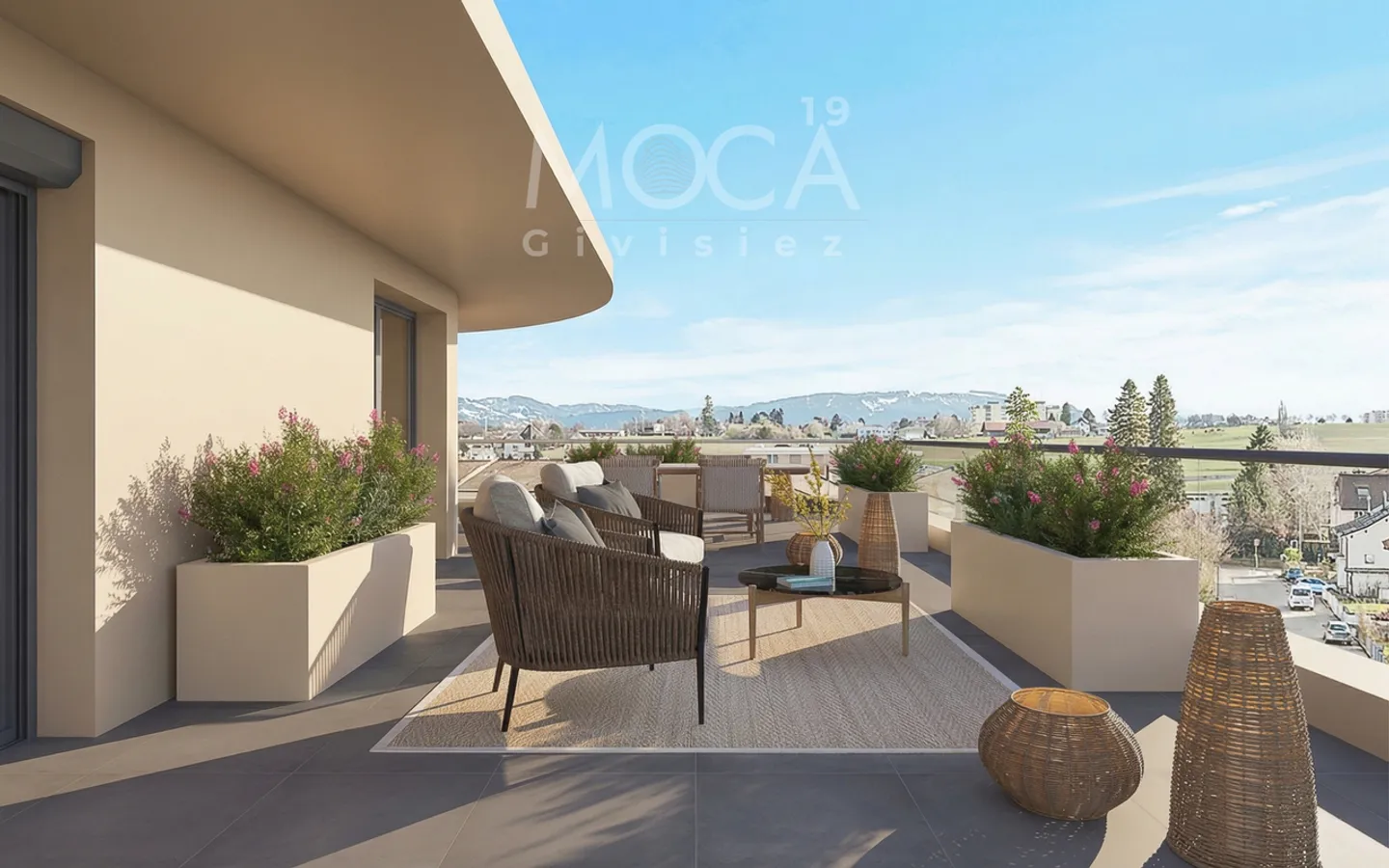 Givisiez - Nuovo appartamento con 3 camere e terrazza sud-est - Foto 1 di 12