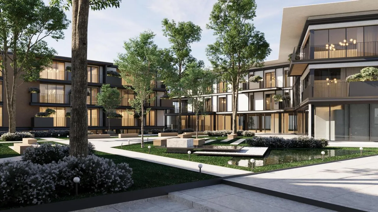 2.5 CHAMBRES NEUVES AVEC JARDIN OU TERRASSE - Photo 2 sur 12