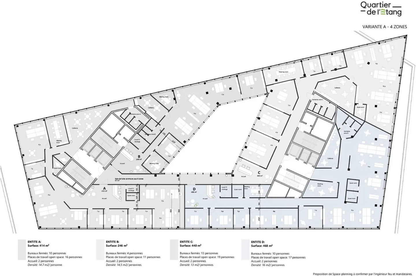 Offices of Exception with 468m² in the Heart of the Quartiers de l'Étang - Photo 2 of 12