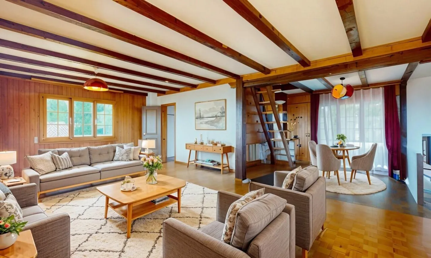 Chalet di charme con vista panoramica e potenziale di ampliamento - Foto 9 di 13