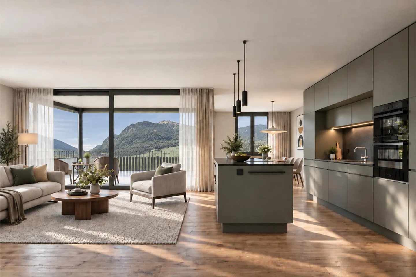 Stilvolle 5.5 Zimmer Wohnung - Foto 2 von 6
