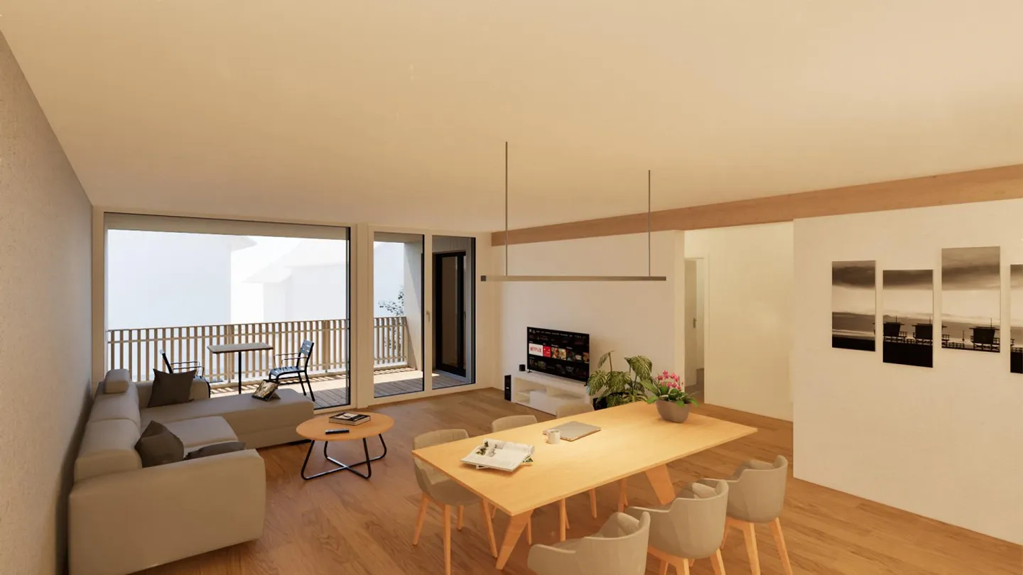 Nuova costruzione: 3,5 stanze, ascensore, fotovoltaico, garage - Foto 5 di 7