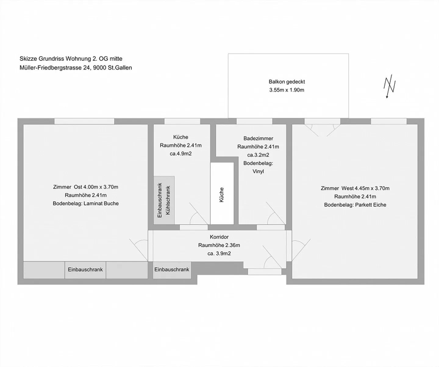 Appartamento 2 camere amichevole e luminoso con vista - Foto 9 di 9