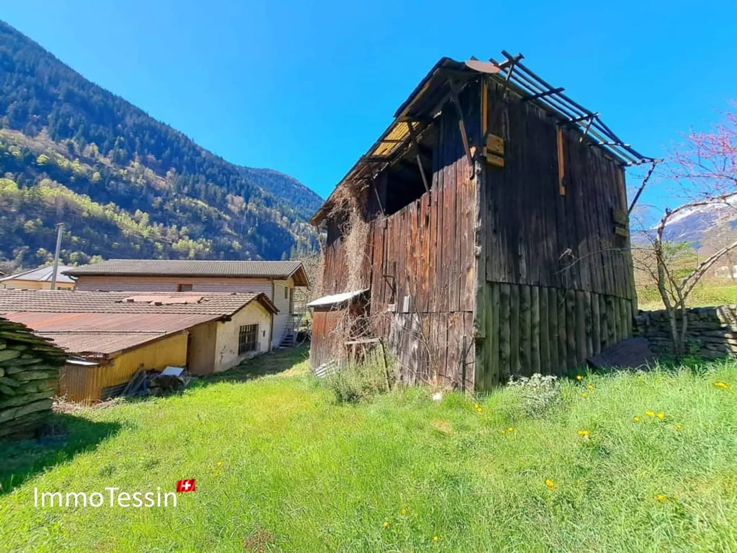 Un diamante grezzo con vista sulla cascata, potenziale illimitato e bellissima vista panoramica sulle montagne del Ticino - Foto 6 di 13