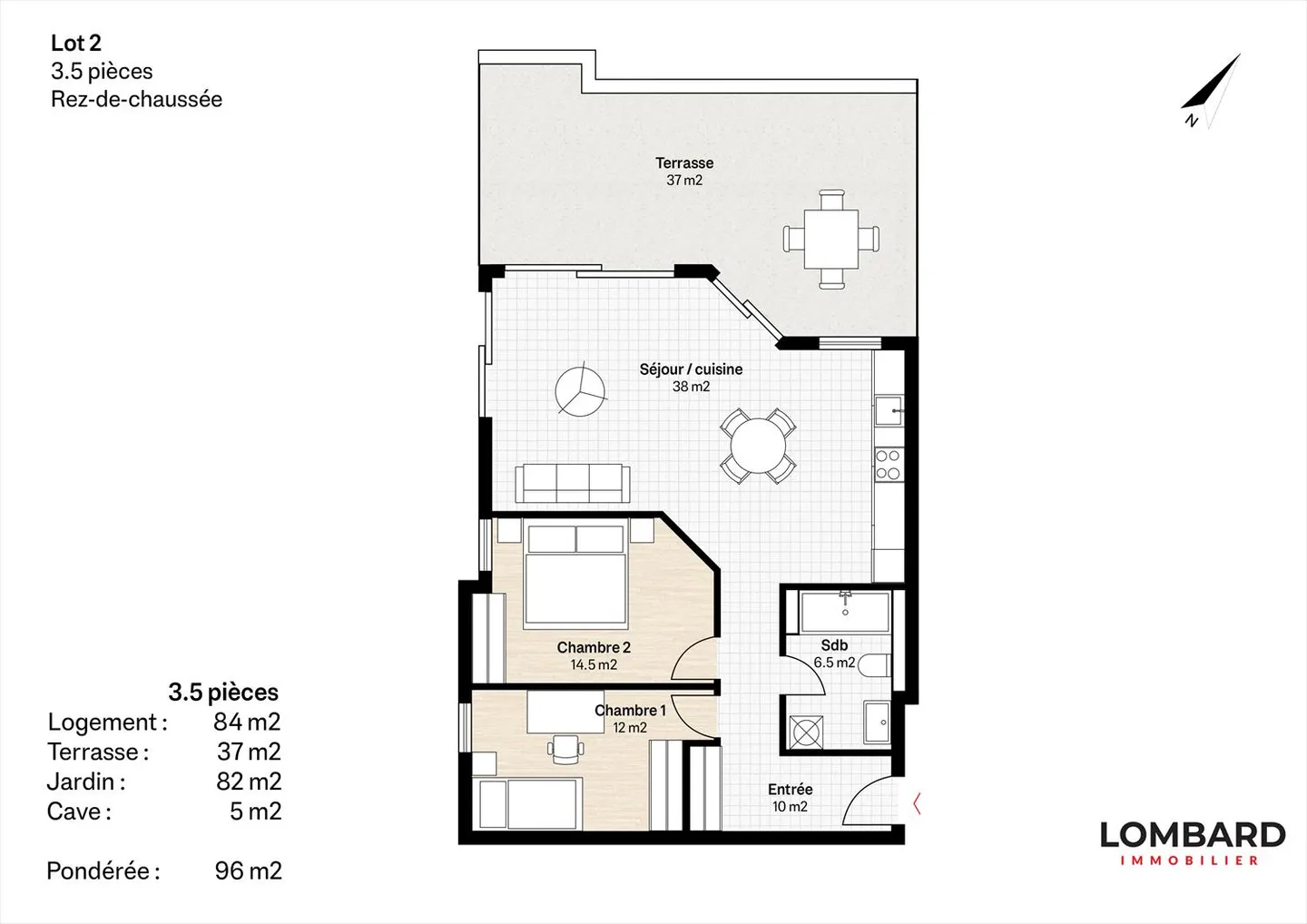 3.5 Room Apartment - Photo 6 of 6