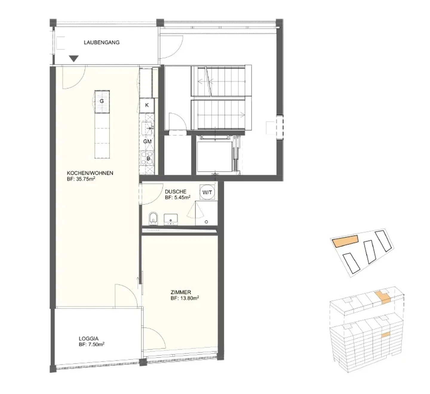 Nearly new 2½-room apartment with 55 m² - Photo 7 of 8
