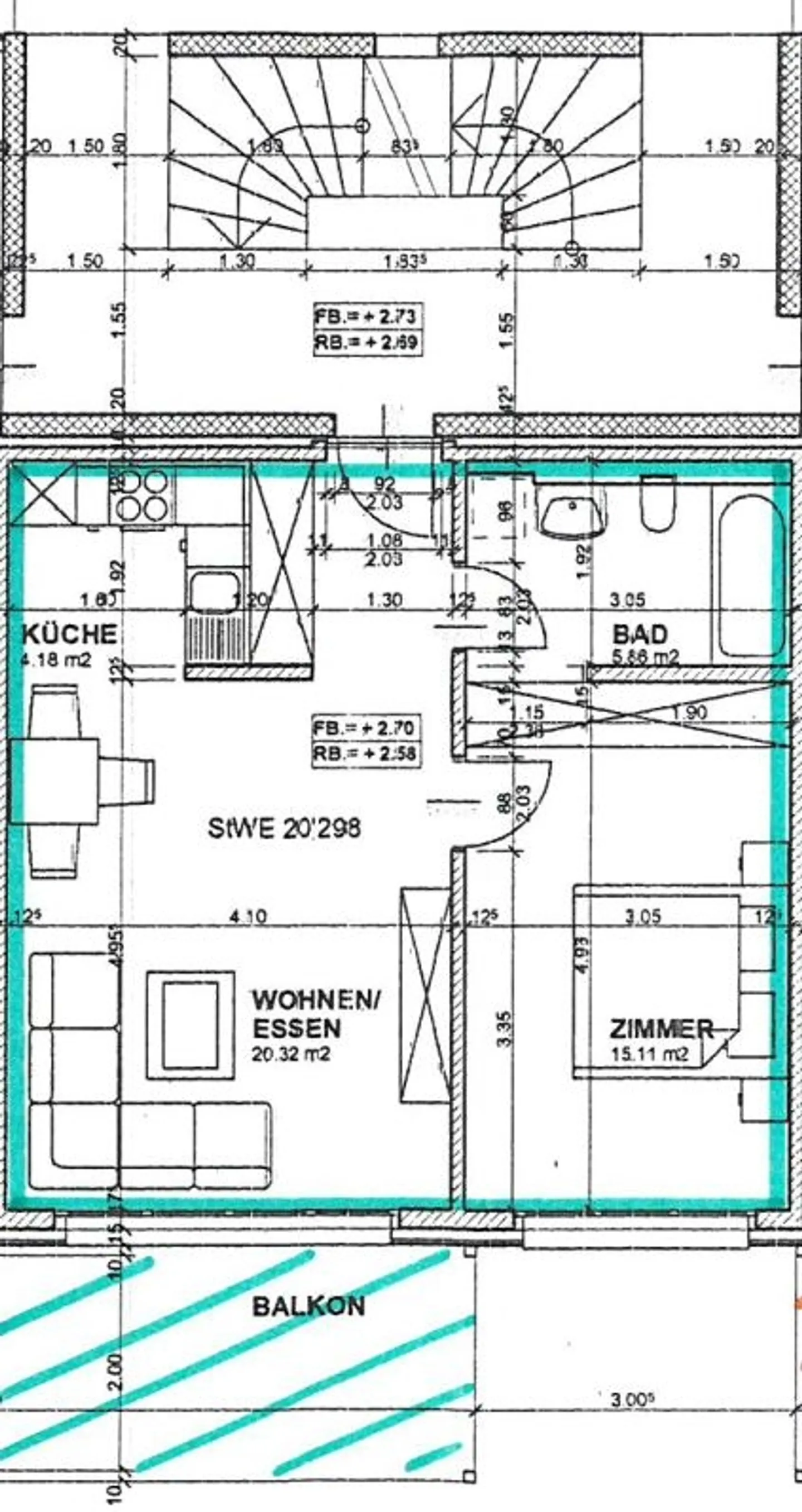 Bright and charming 2.5-room apartment in a central location - Photo 8 of 8