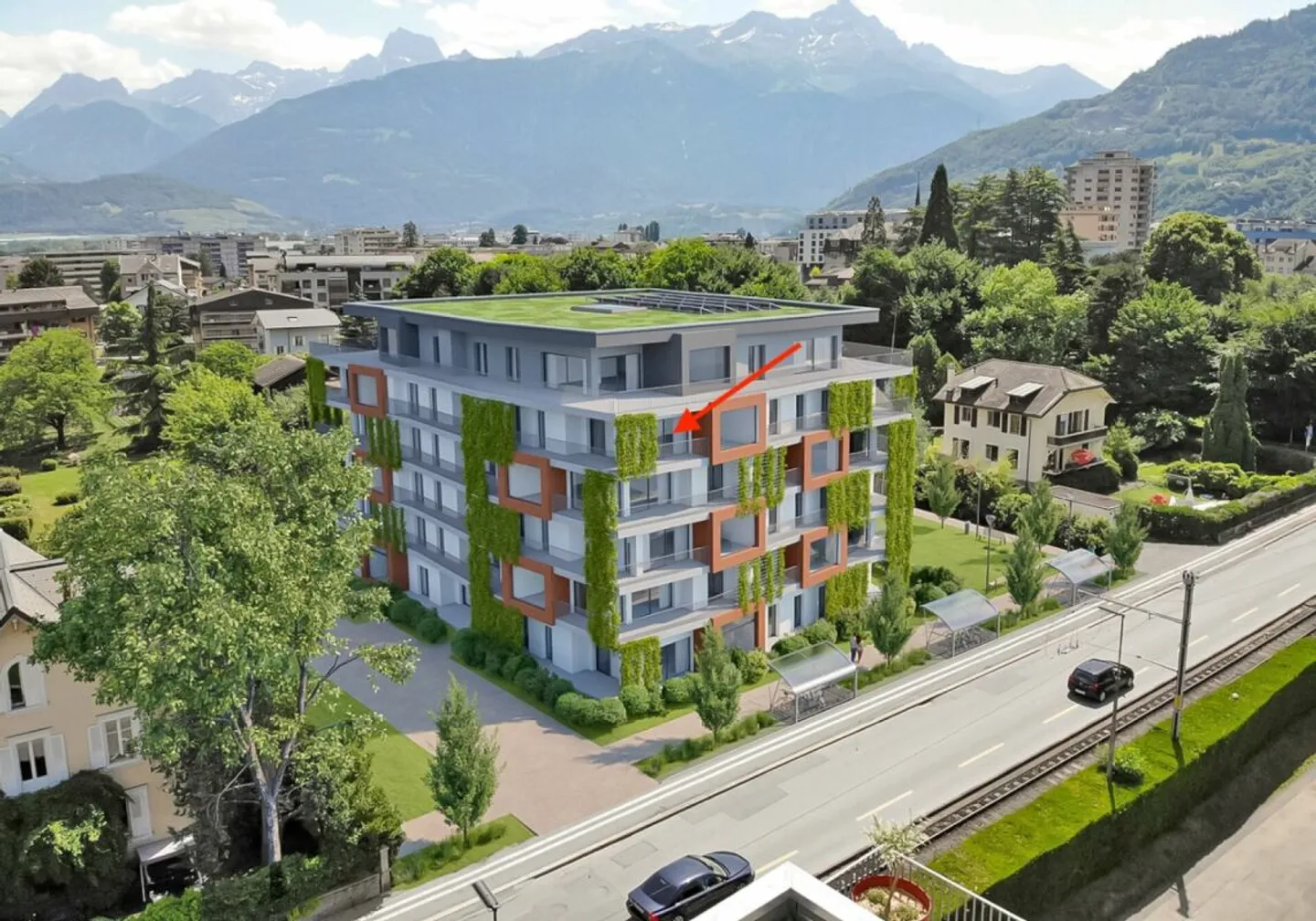 Schönes 3,5-Zimmer-Apartment mit Balkon in Monthey - Foto 4 di 12