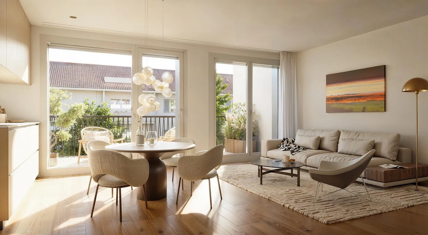 Smart Living Culture in the New Development Project "Langgrüt 99" in Zurich-Albisrieden - Photo 1 of 4