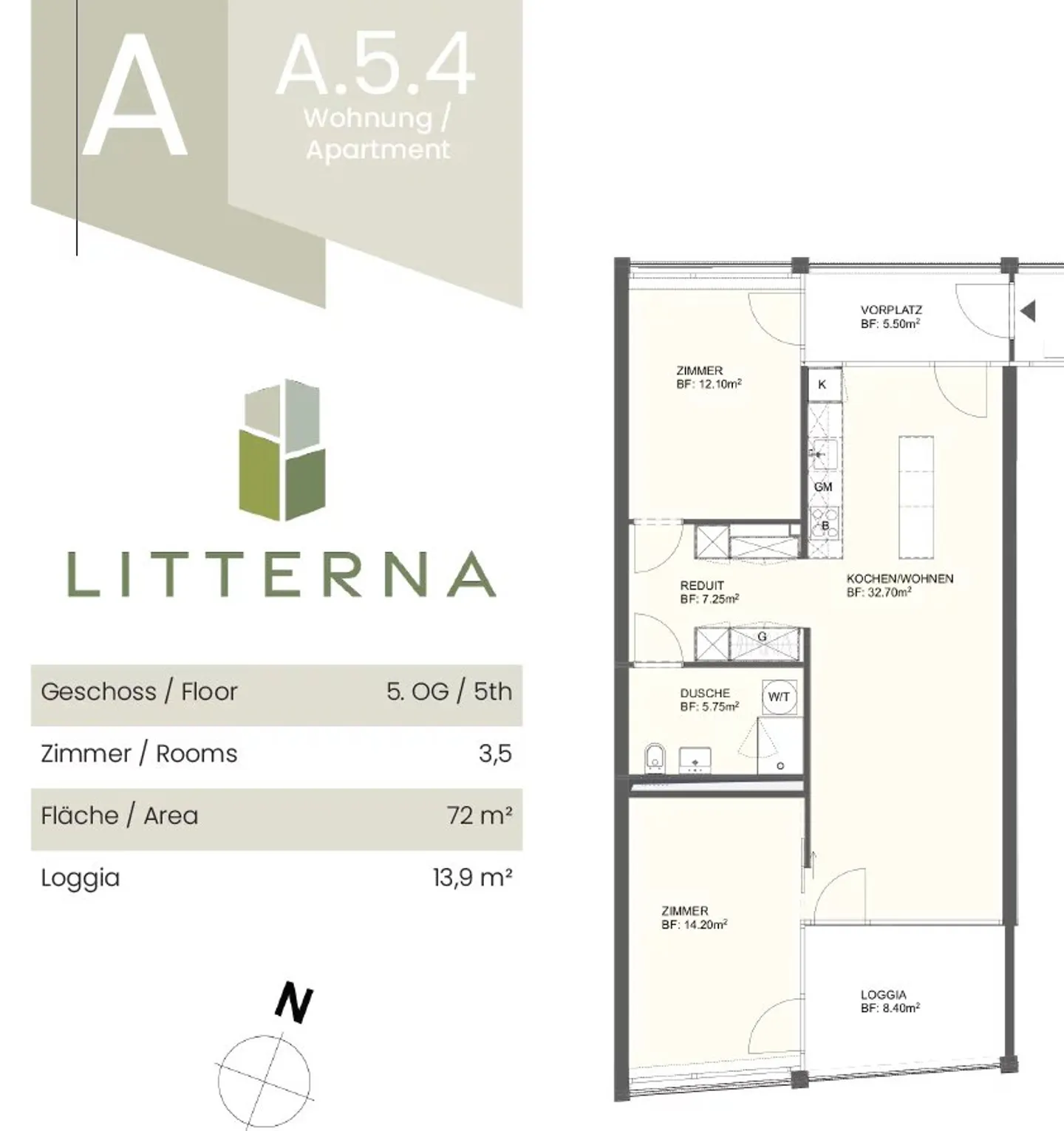 Moderne 3.5 Zimmer Wohnung in Visp - Foto 5 von 6