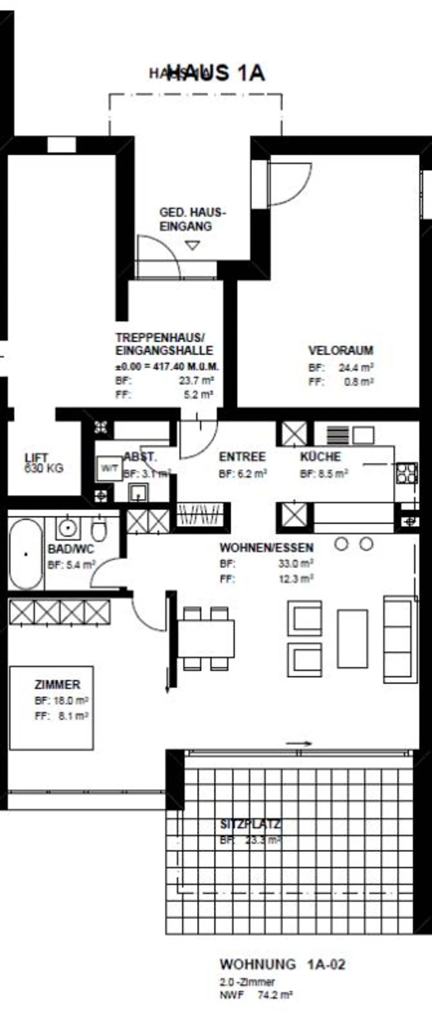 Ampio appartamento giardino di 2 stanze cerca nuovo inquilino - Foto 10 di 10