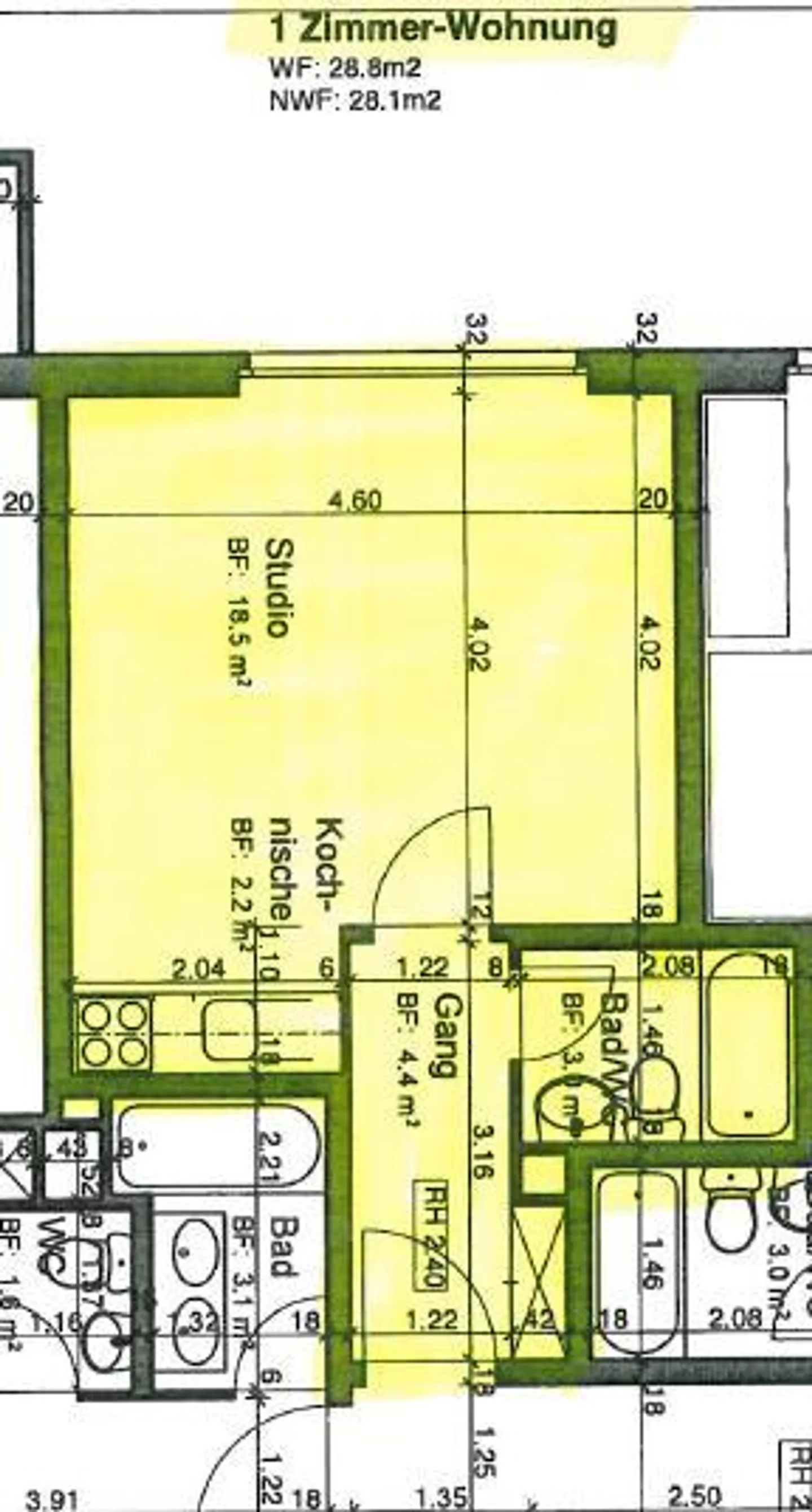1 Zimmerwohnung in Zürich - Foto 8 di 8