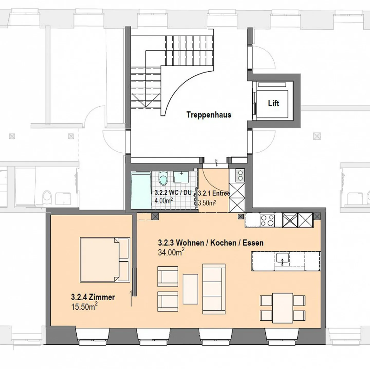 Appartamento moderno 2.5 locali nella migliore posizione - Foto 7 di 7