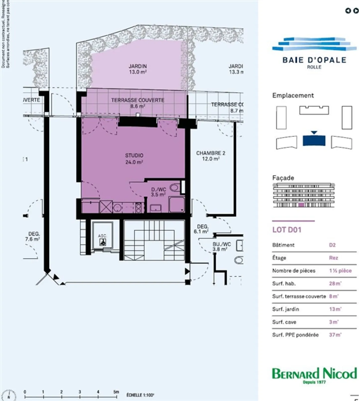 Spazioso NUOVO Studio con Terrazza e Giardino Piccolo - Foto 2 di 3