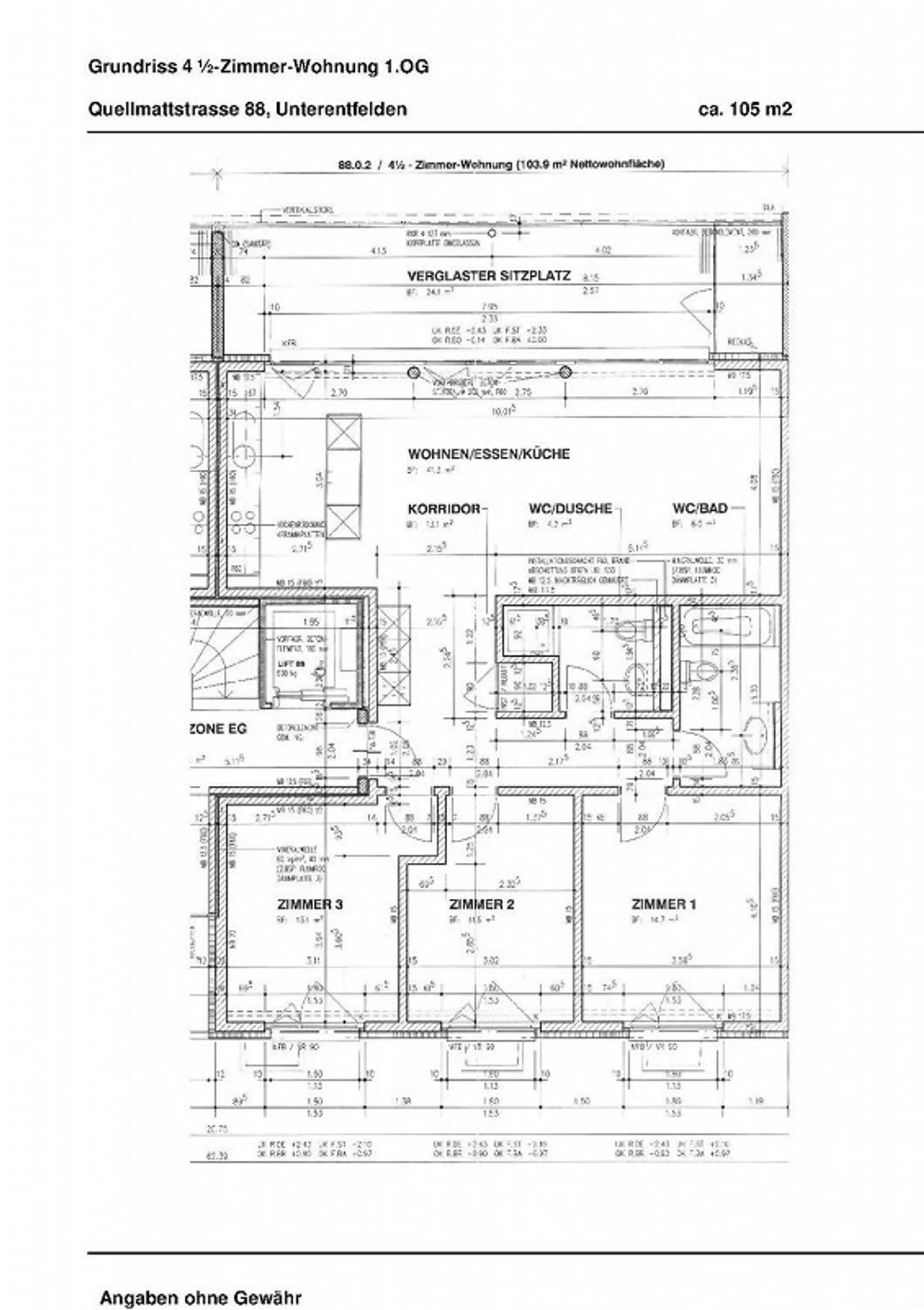 4 ½-Zimmer-Wohnung mit eigenem Waschturm - Foto 7 von 9