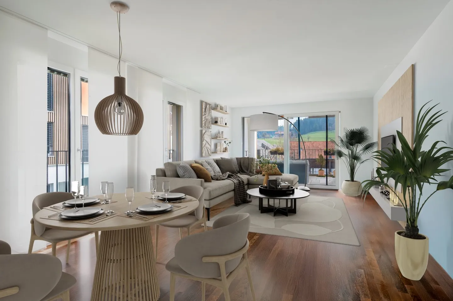 Attrayant et vivable – Appartement moderne de 3,5 pièces avec loggia sud ensoleillée - Photo 1 sur 12