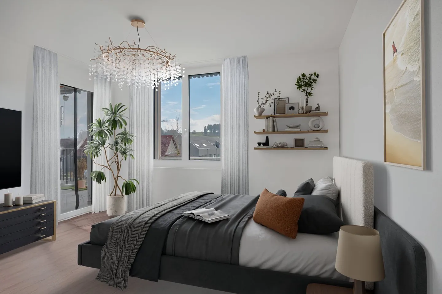 Attrayant et vivable – Appartement moderne de 3,5 pièces avec loggia sud ensoleillée - Photo 9 sur 12