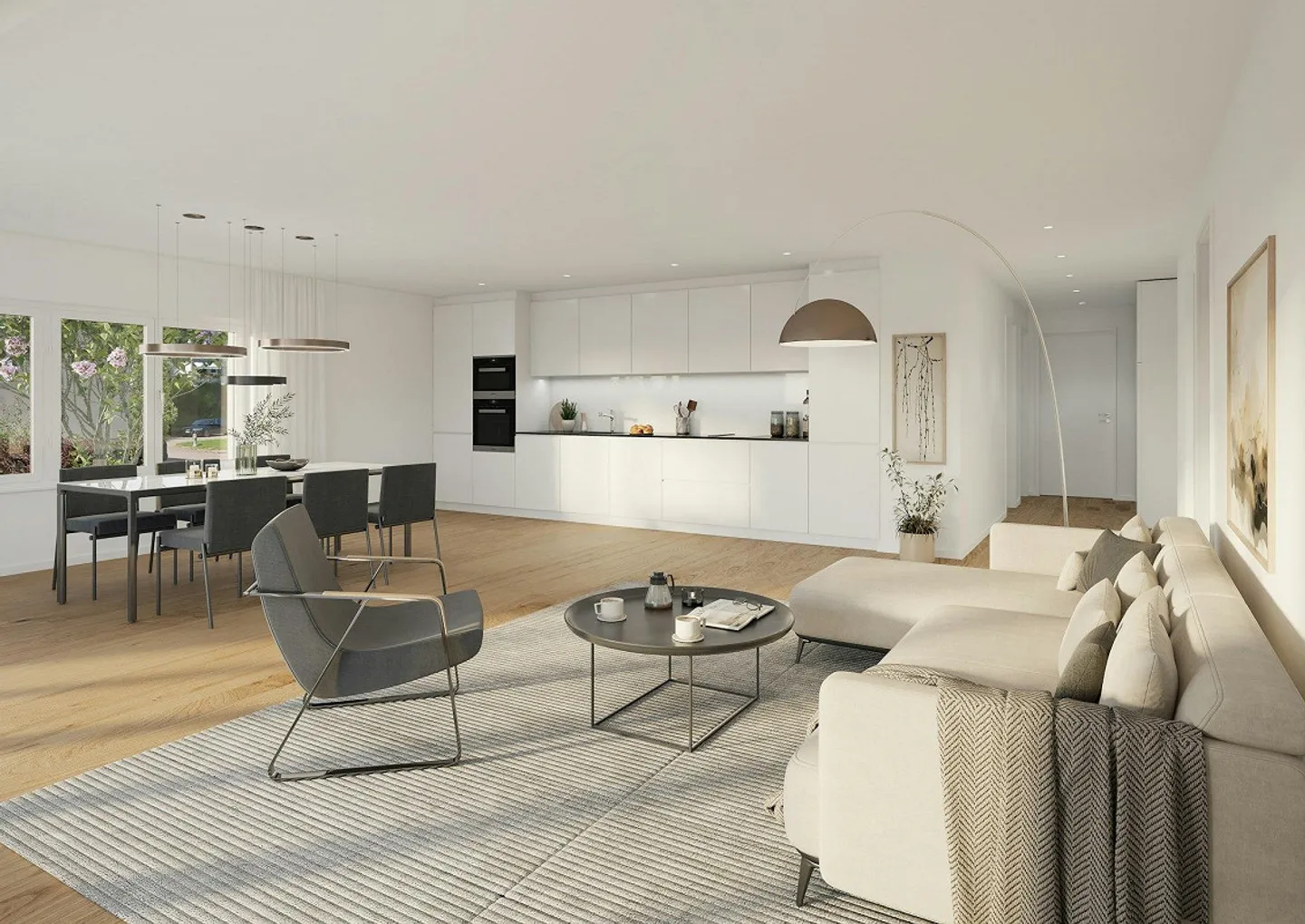 4.5-room apartments with large balcony in the new construction project "Unterhofen" - Photo 3 of 8