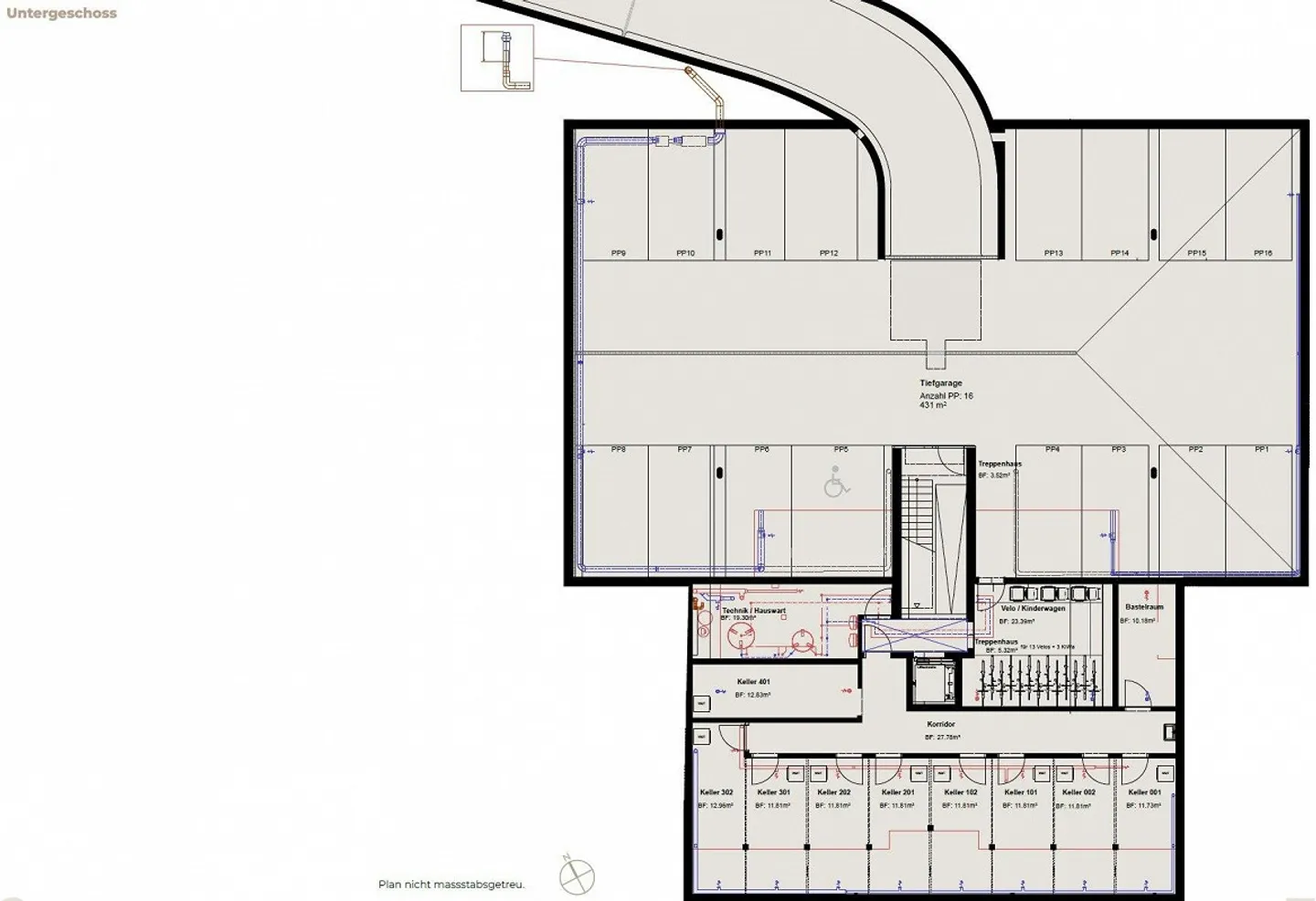 4.5-room apartments with large balcony in the new construction project "Unterhofen" - Photo 8 of 8