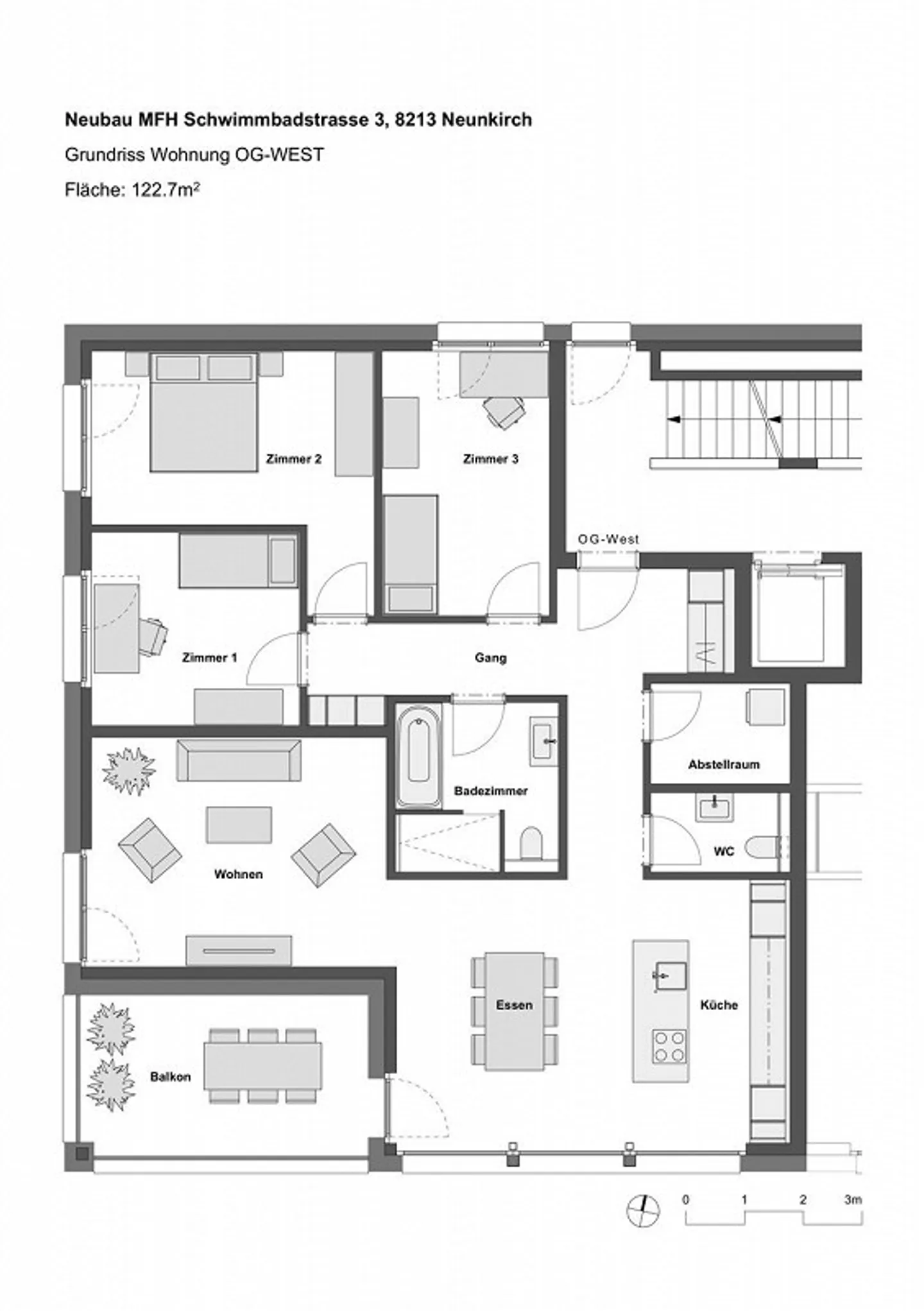Appartement 4.5 pièces ultra moderne à Neunkirch - Photo 10 sur 11