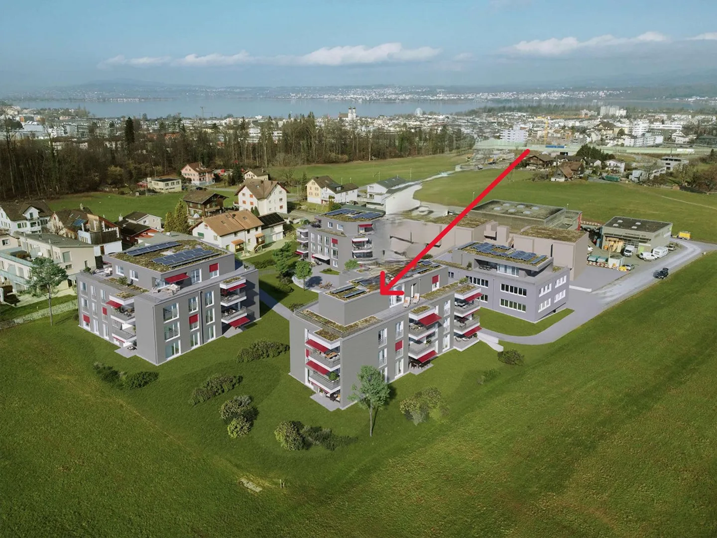 5.5-room penthouse apartment with beautiful distant and mountain views - Photo 1 of 4