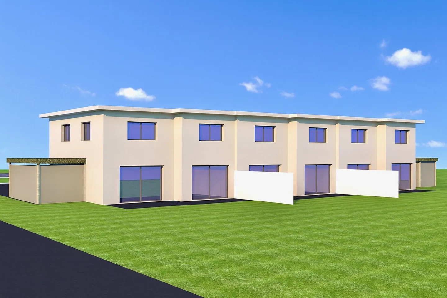 Casa angolare di 5,5 stanze di nuova costruzione in una posizione tranquilla - Foto 1 di 4