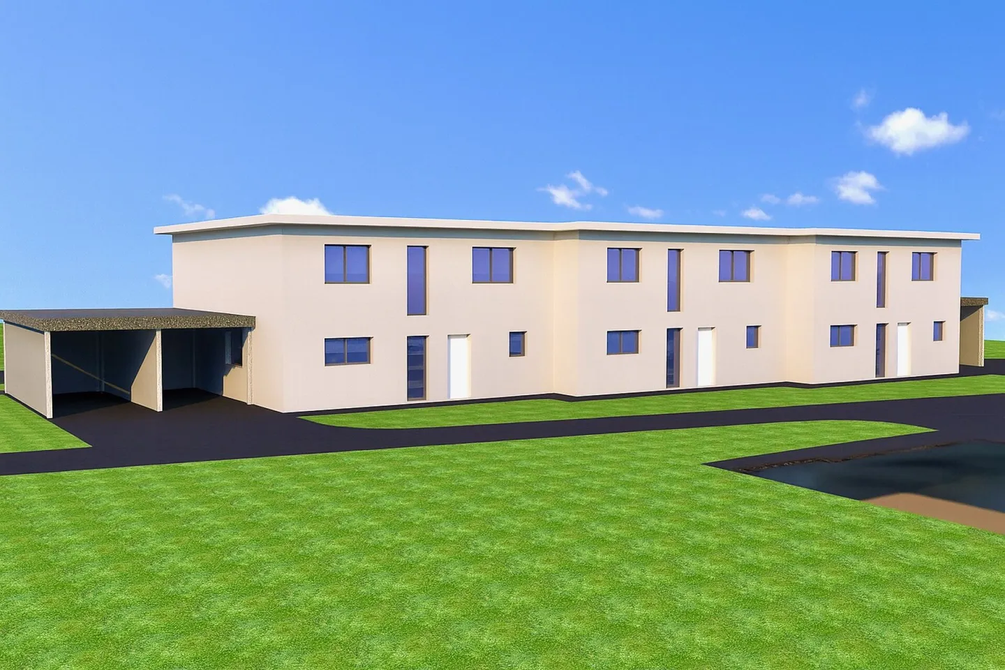 Casa angolare di 5,5 stanze di nuova costruzione in una posizione tranquilla - Foto 2 di 4