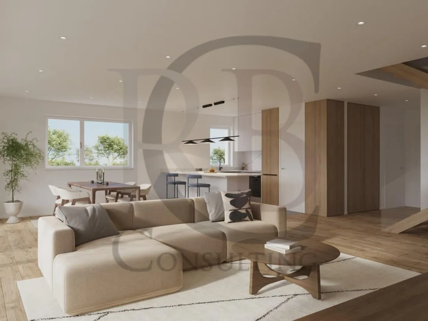 DUPLEX 5,5 STANZE DI 159 M2 - GIARDINO CON TERRAZZA DI 220 M2, TRANQUILLO A MORGES! - Foto 2 di 5