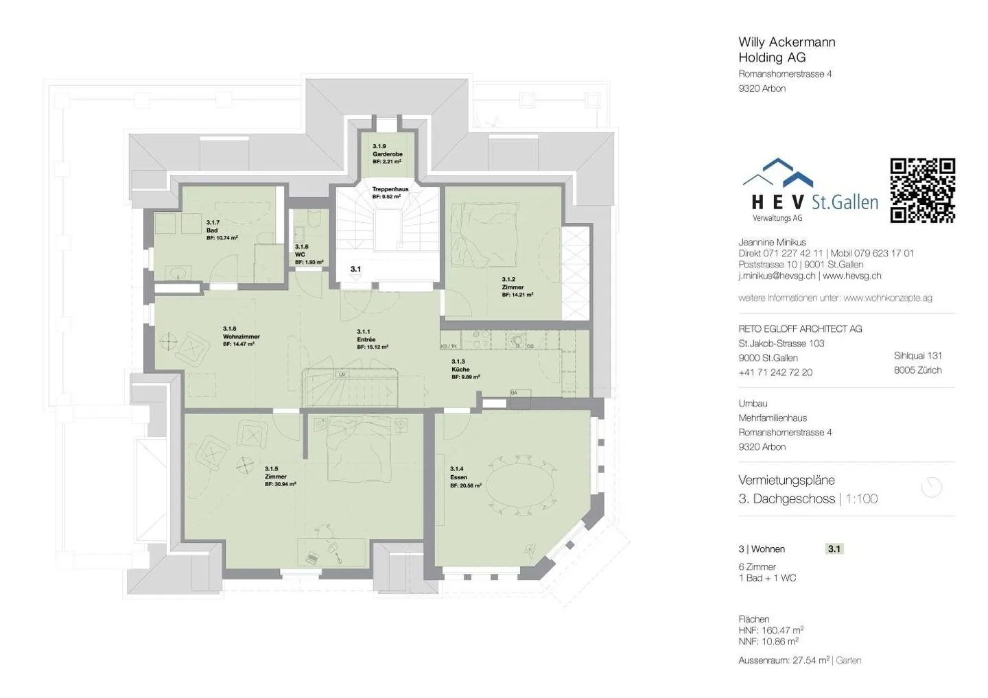 Appartamento duplex di 6 stanze al 3° piano - Foto 4 di 5
