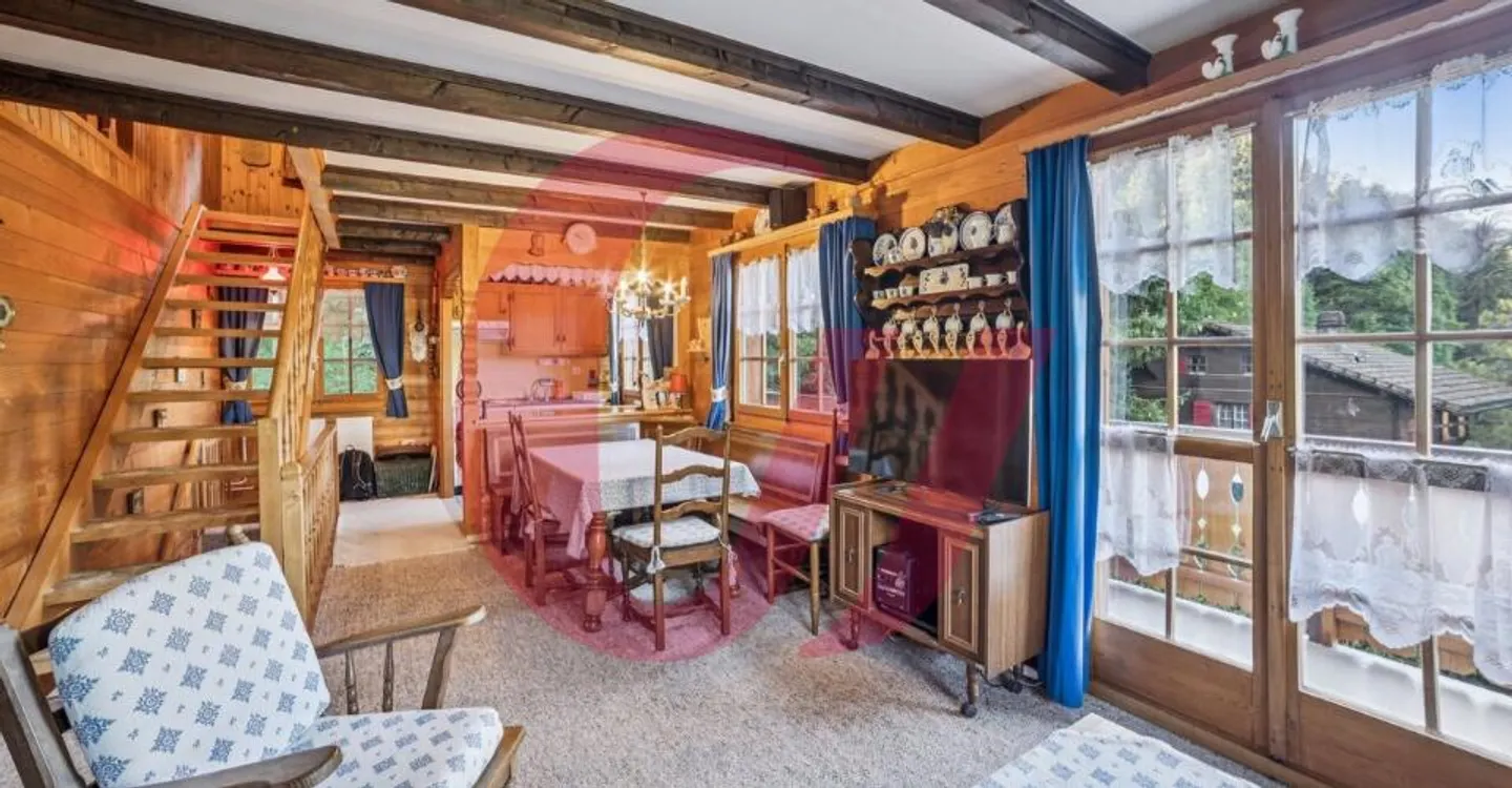 Charmey - typisches Chalet mit 5,5 Zimmern in privilegierter Lage - Foto 7 von 10