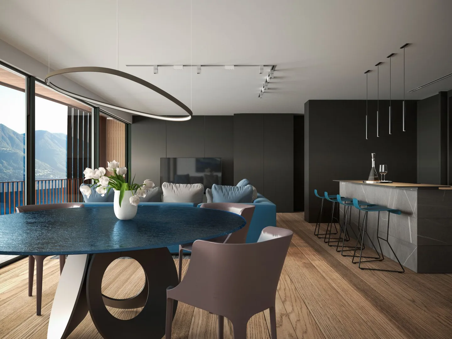 BRIONE S/MINUSIO - Villa moderna a schiera con giardino privato - Foto 6 di 11