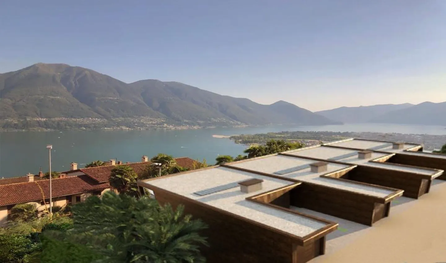 BRIONE S/MINUSIO - Villa moderna a schiera con giardino privato - Foto 11 di 11