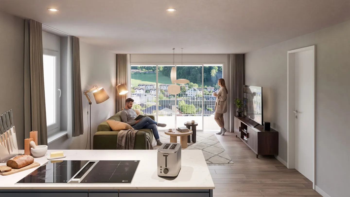Neubau Attika Wohnung mit Aussicht - Foto 4 von 13