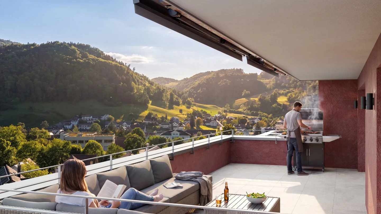 Neubau Attika Wohnung mit Aussicht - Foto 1 von 13