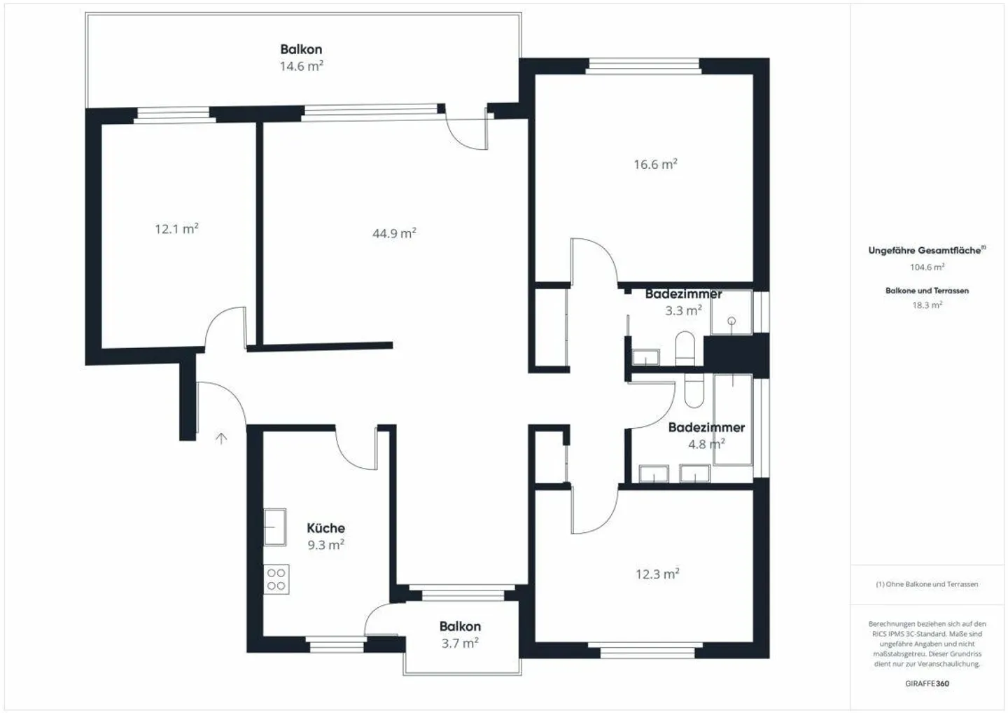 Appartamento 4.5 stanze in una posizione adatta alle famiglie - Foto 23 di 23