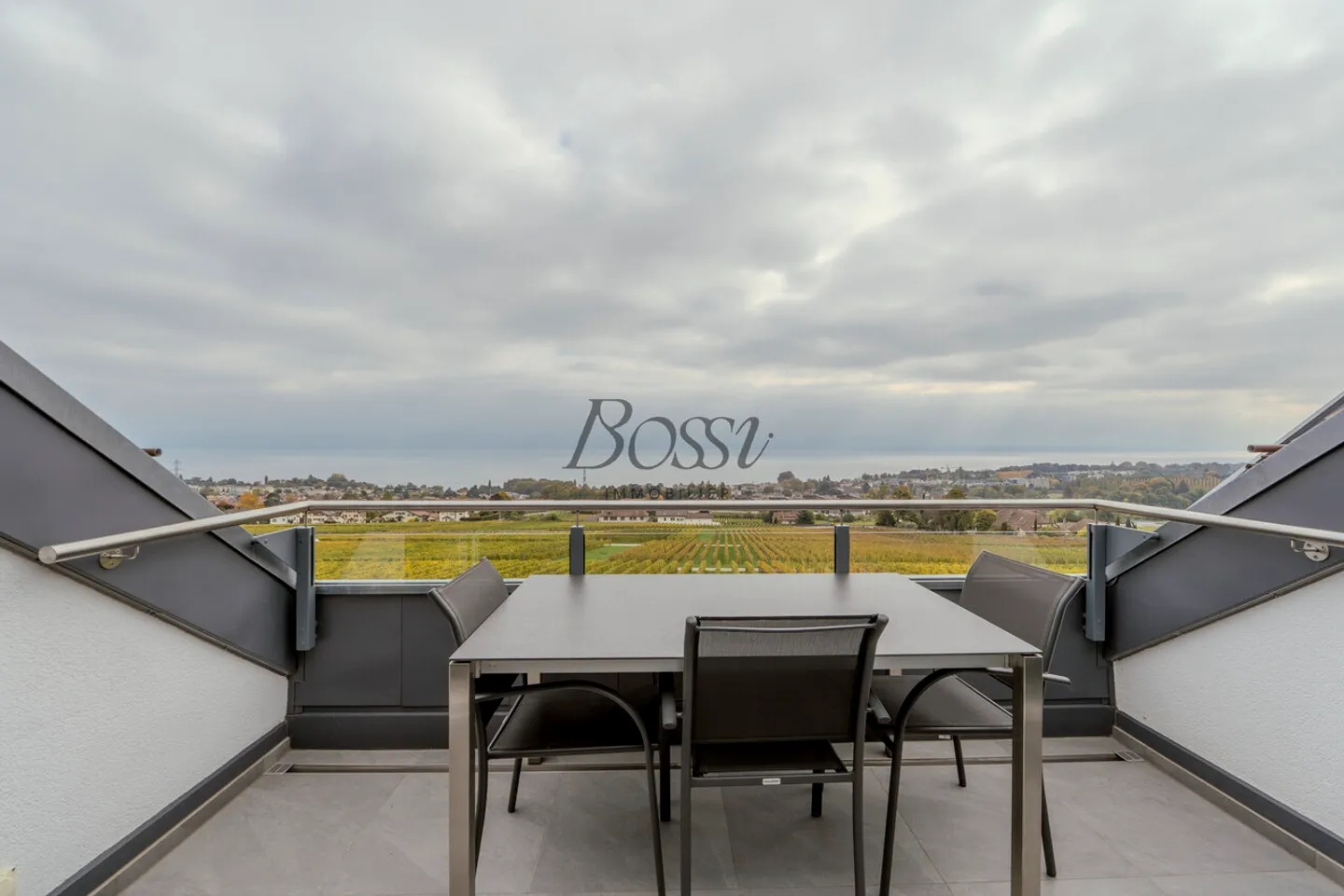 A 8 mn de la gare de Rolle, attique avec vue lac-Alpes-vignobles - Photo 1 sur 13