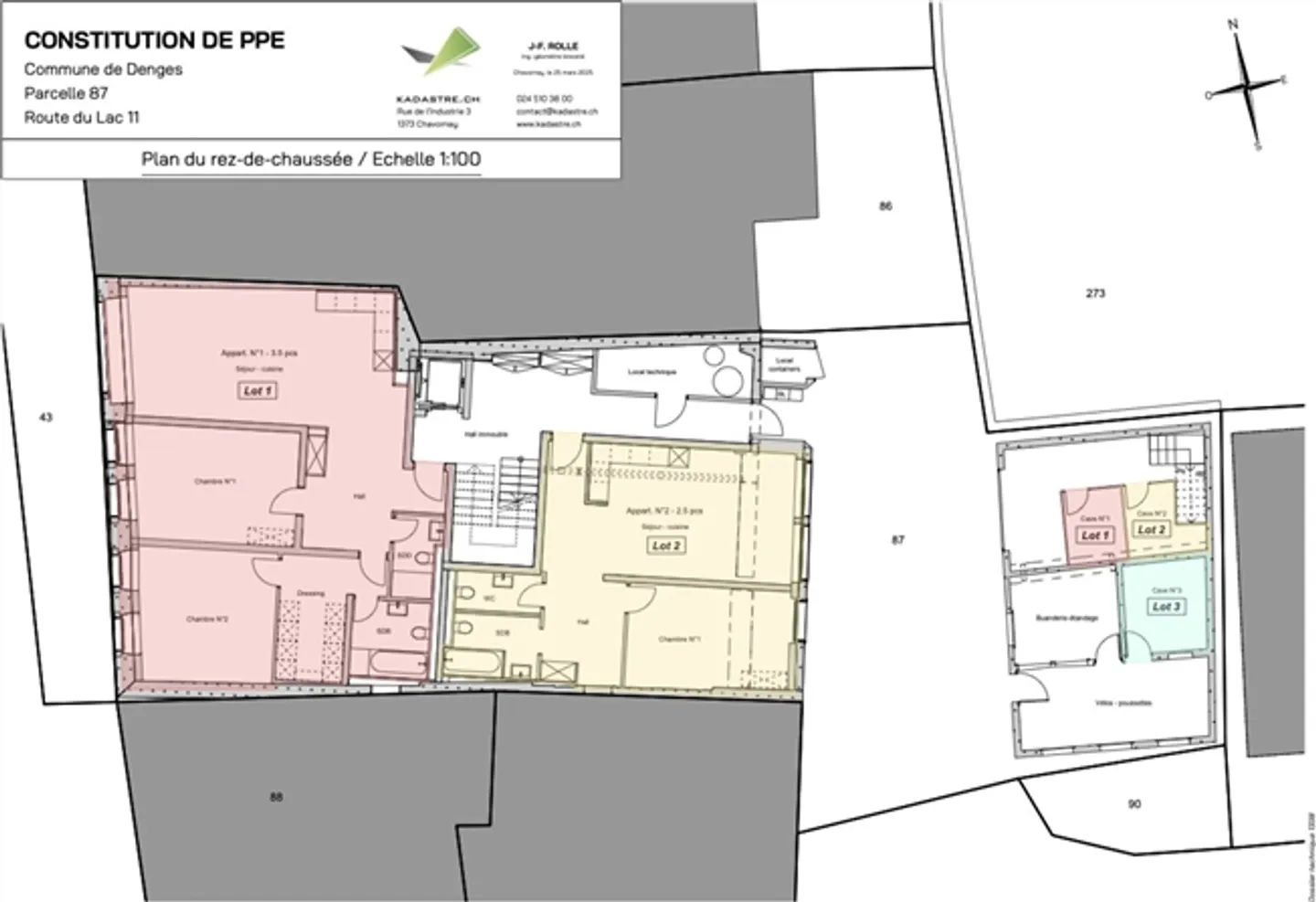 DENGES, nuova costruzione, appartamento di 3,5 locali al piano terra. - Foto 3 di 3