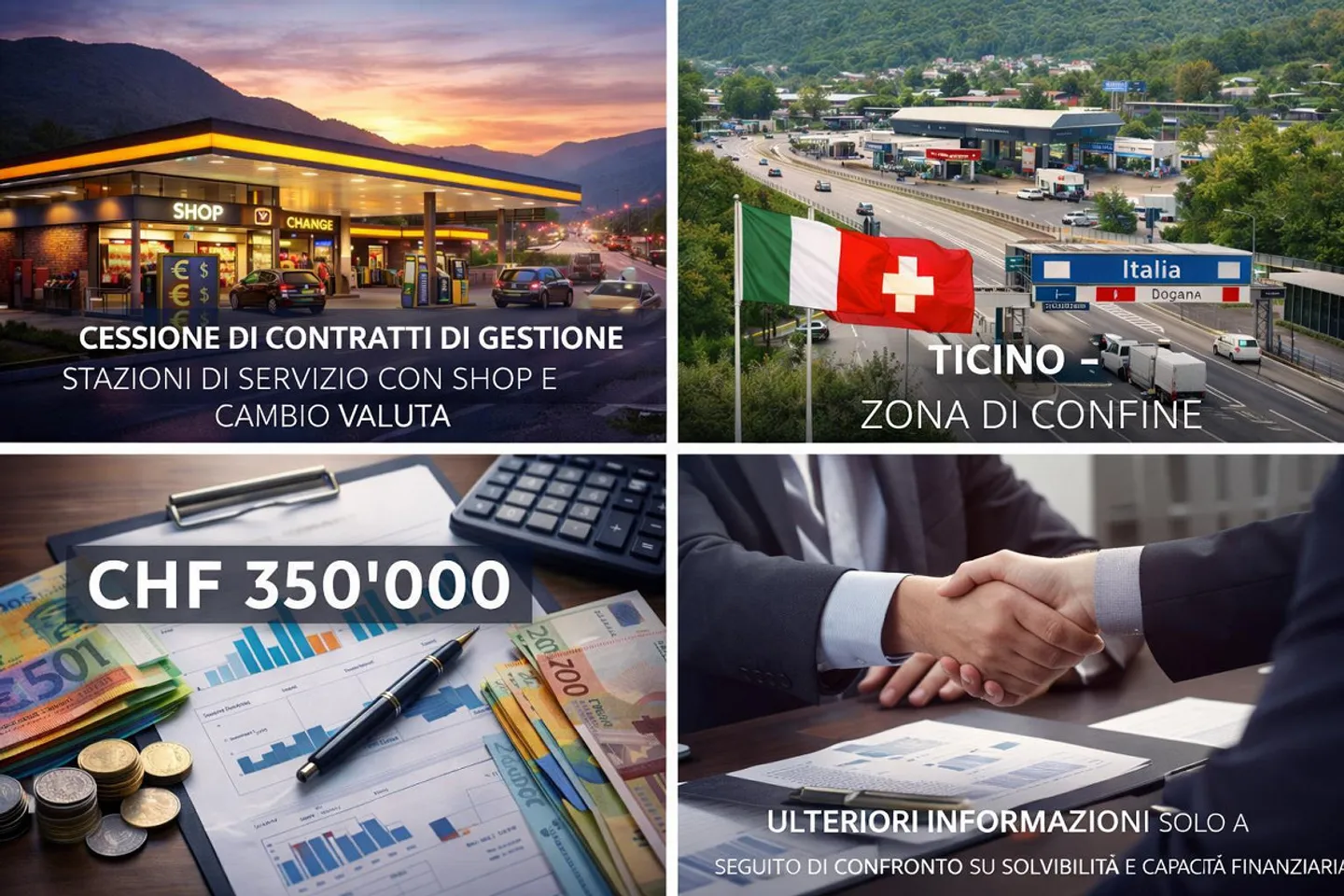 Tankstellen mit Shop und Währungswechsel Tessin - Grenzgebiet - Foto 7 von 10