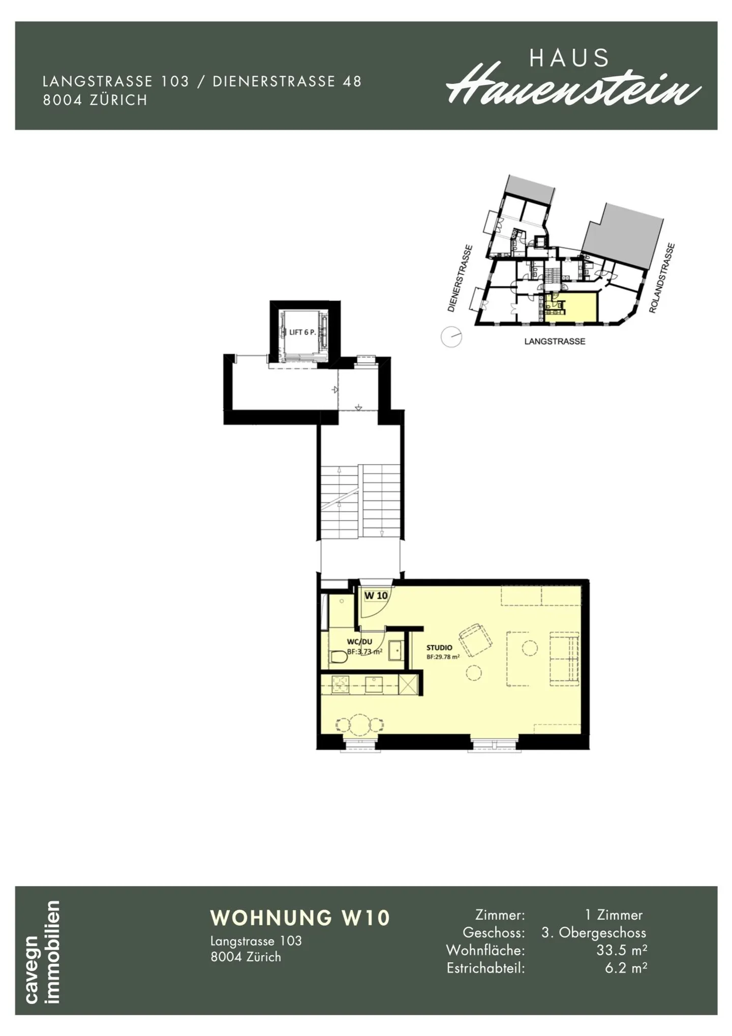 Studio urbano per single nel quartiere 4 di Zurigo - Foto 6 di 8