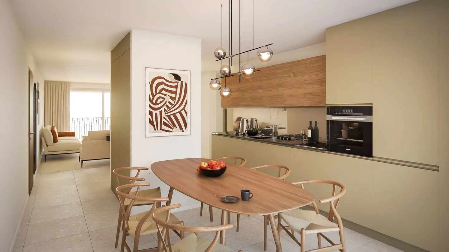 Appartement avec 2,5 pièces au rez-de-chaussée neuf - Photo 9 sur 10