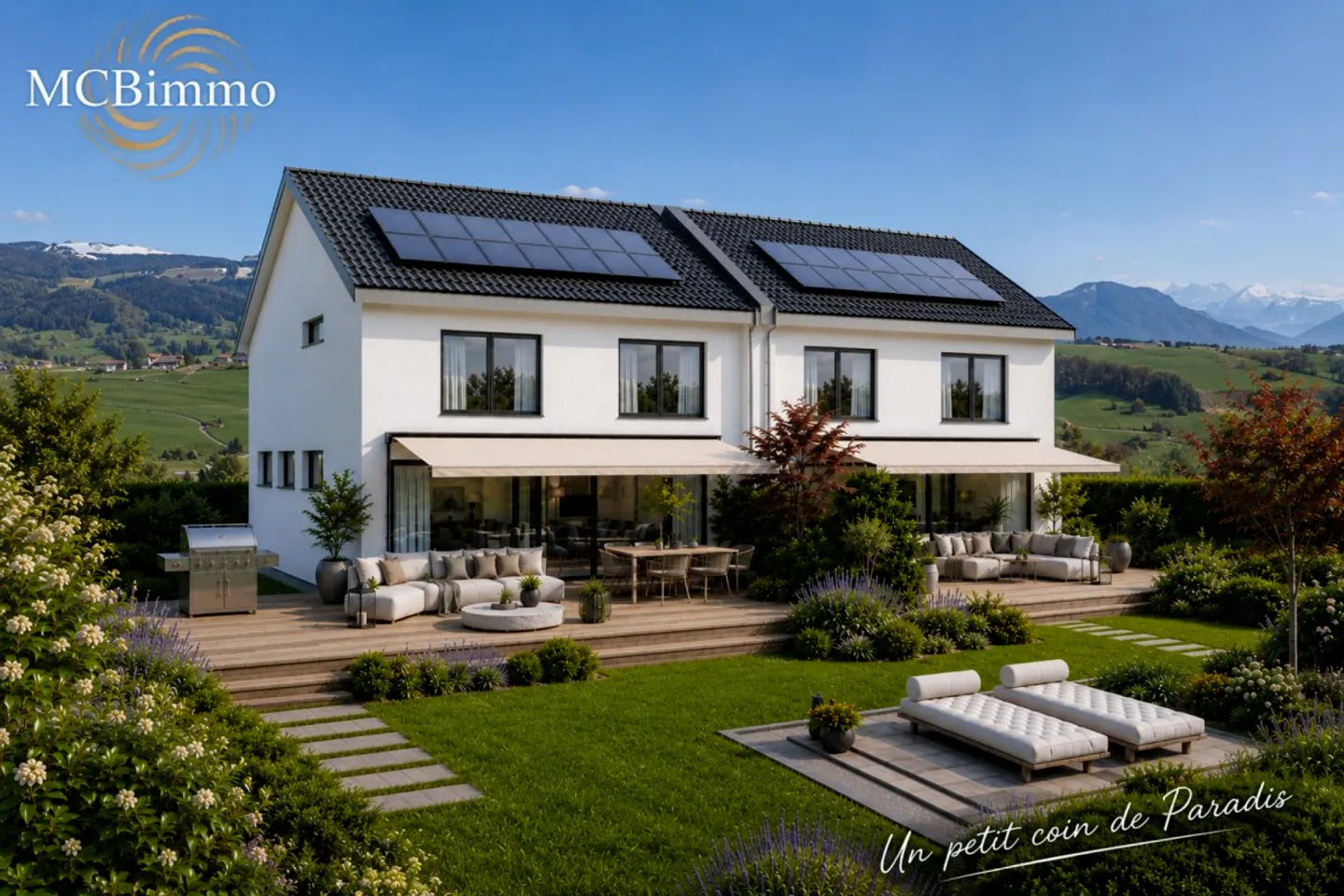 2224 / Reihenhaus mit Panoramablick im Hameau du Sens - Photo 2 sur 18