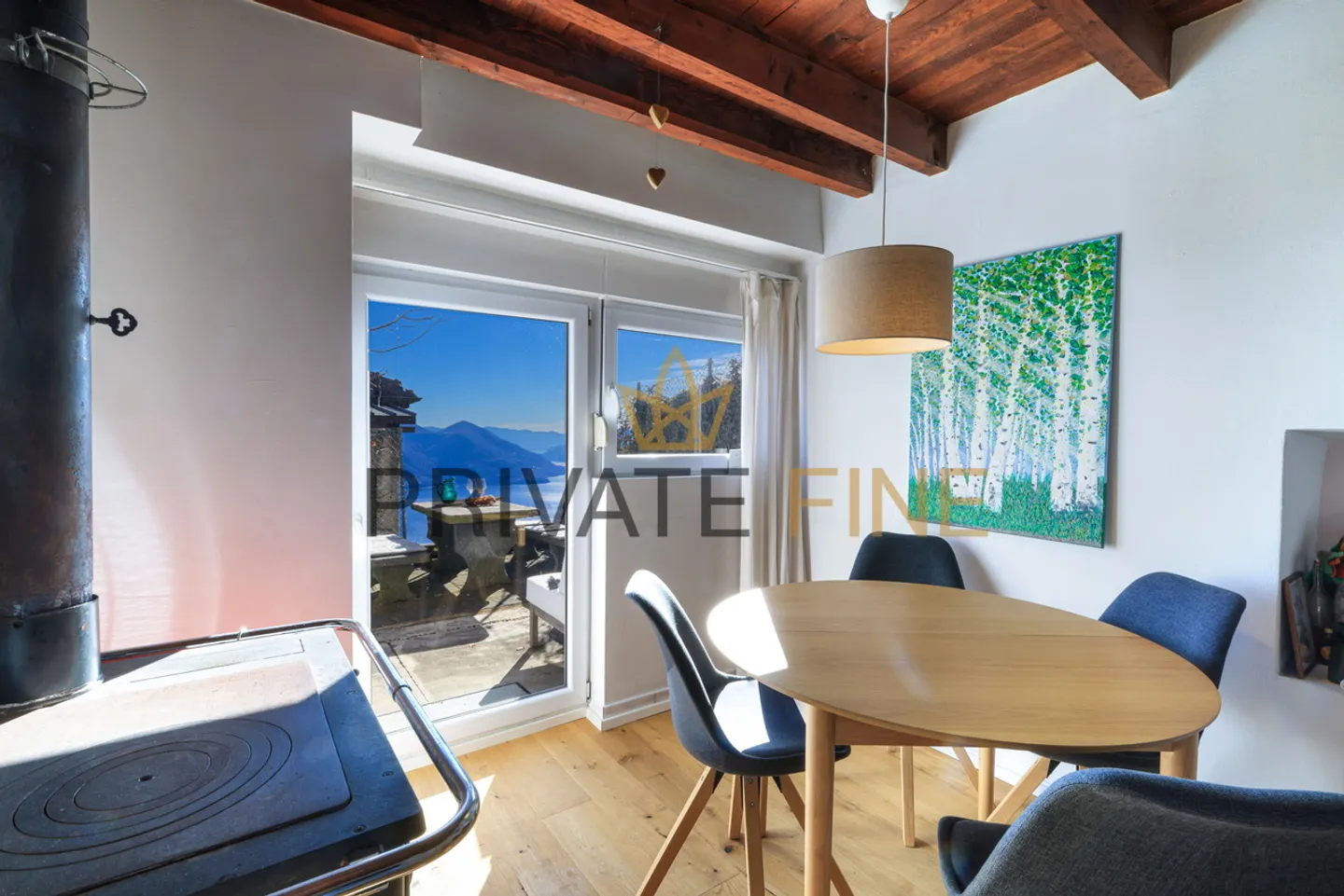 Maison de vacances au-dessus du lac Majeur avec vue panoramique et jardin - Photo 2 sur 4