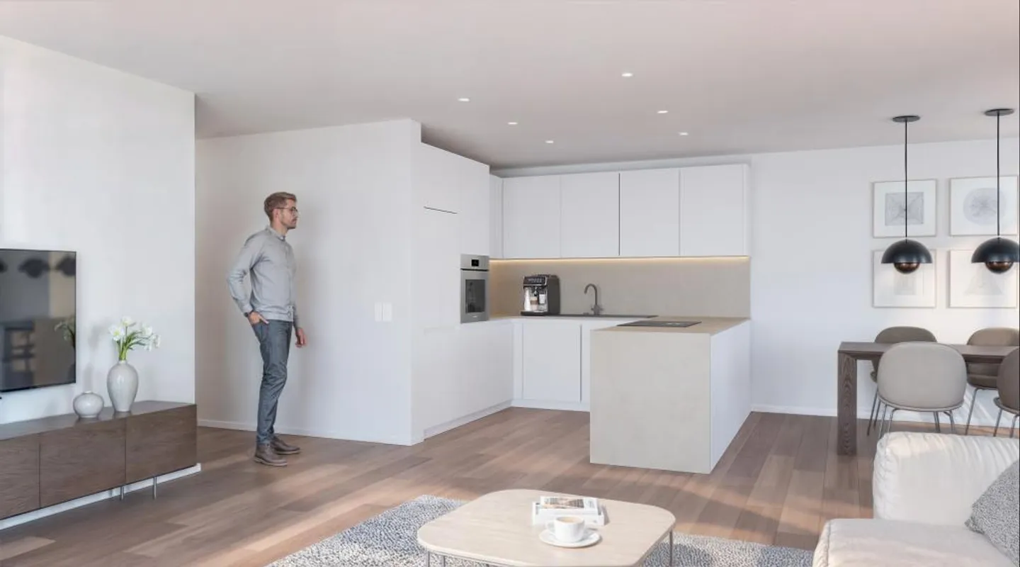 Appartement en attique de 4,5 pièces - Photo 2 sur 5