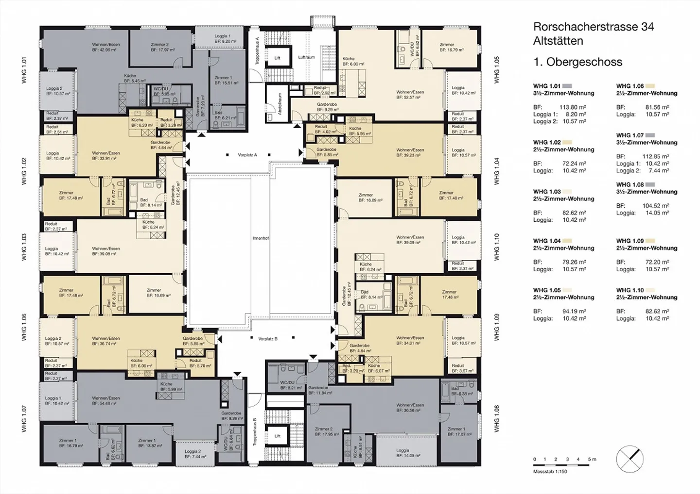 Appartement 2.5 pièces lumineux 1er étage - 1.10 - Photo 17 sur 18