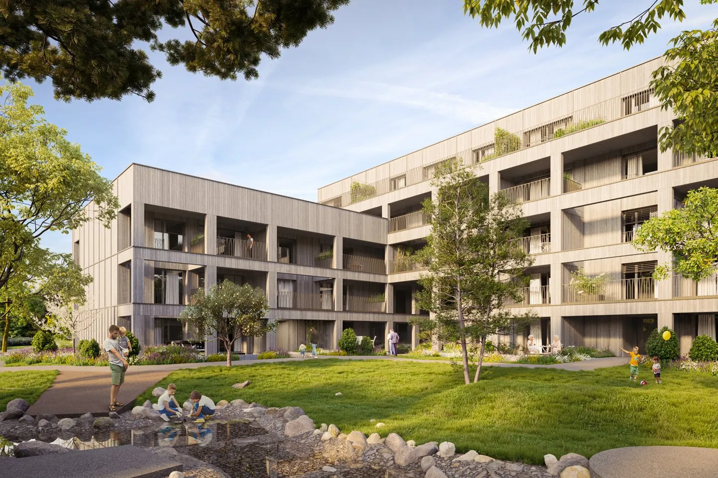 Appartement avec 3,5 pièces au rez-de-chaussée, neuf - Photo 1 sur 11