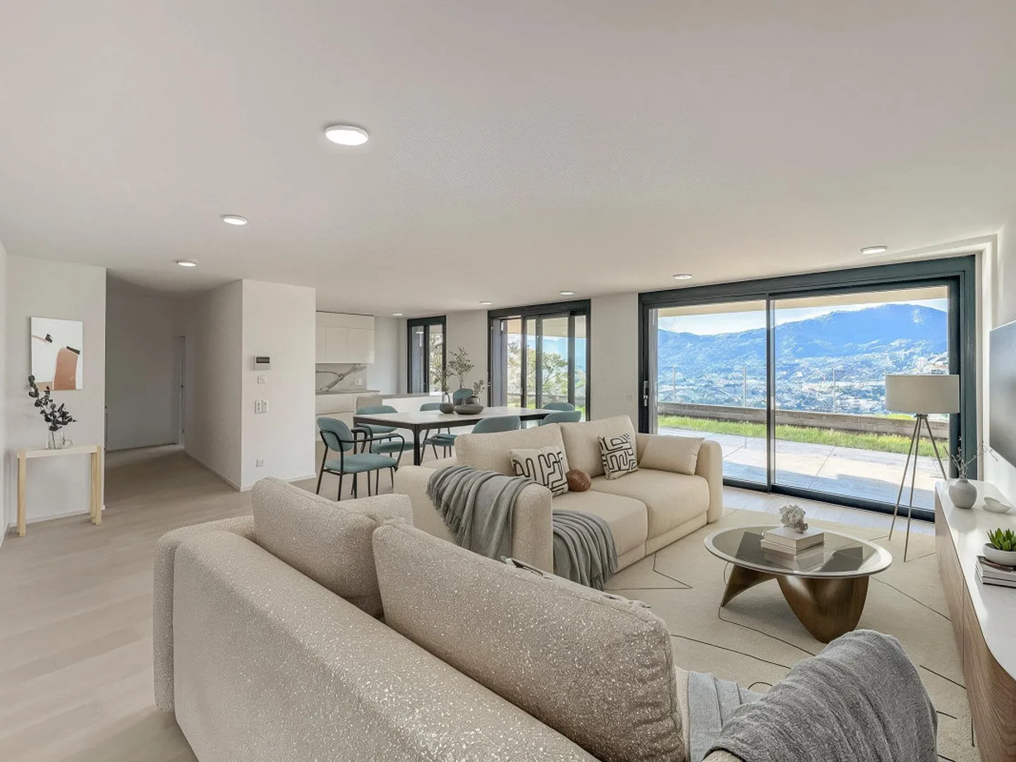 Nuovo ed esclusivo 4.5 locali con giardino e vista lago a Mont - Foto 1 di 10