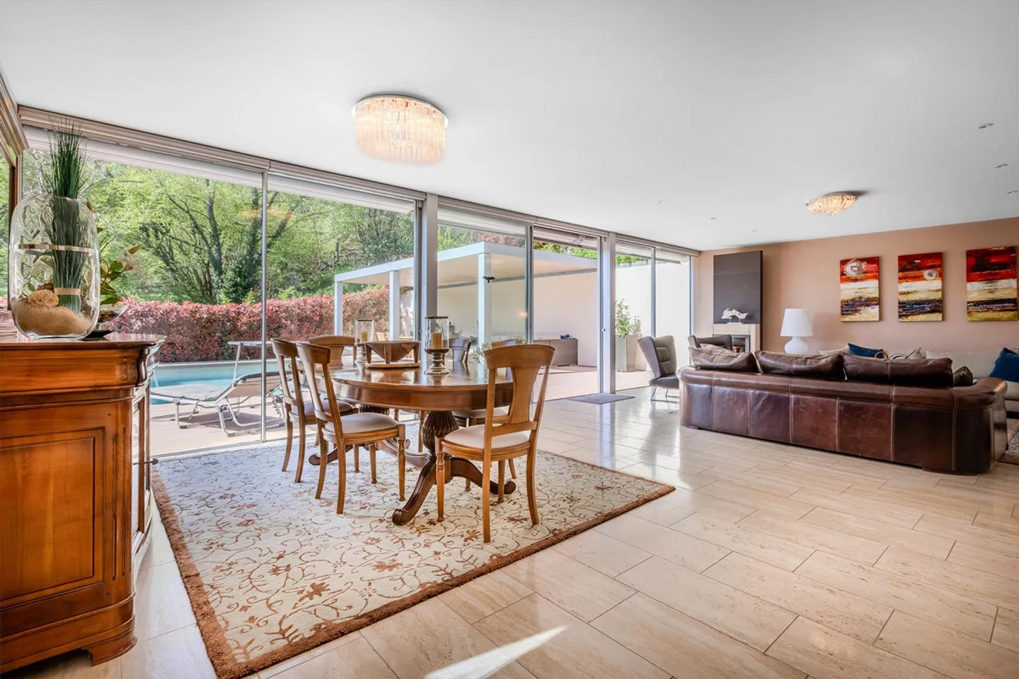 Grande villa avec piscine privée et vue imprenable à Carona - Photo 3 sur 12