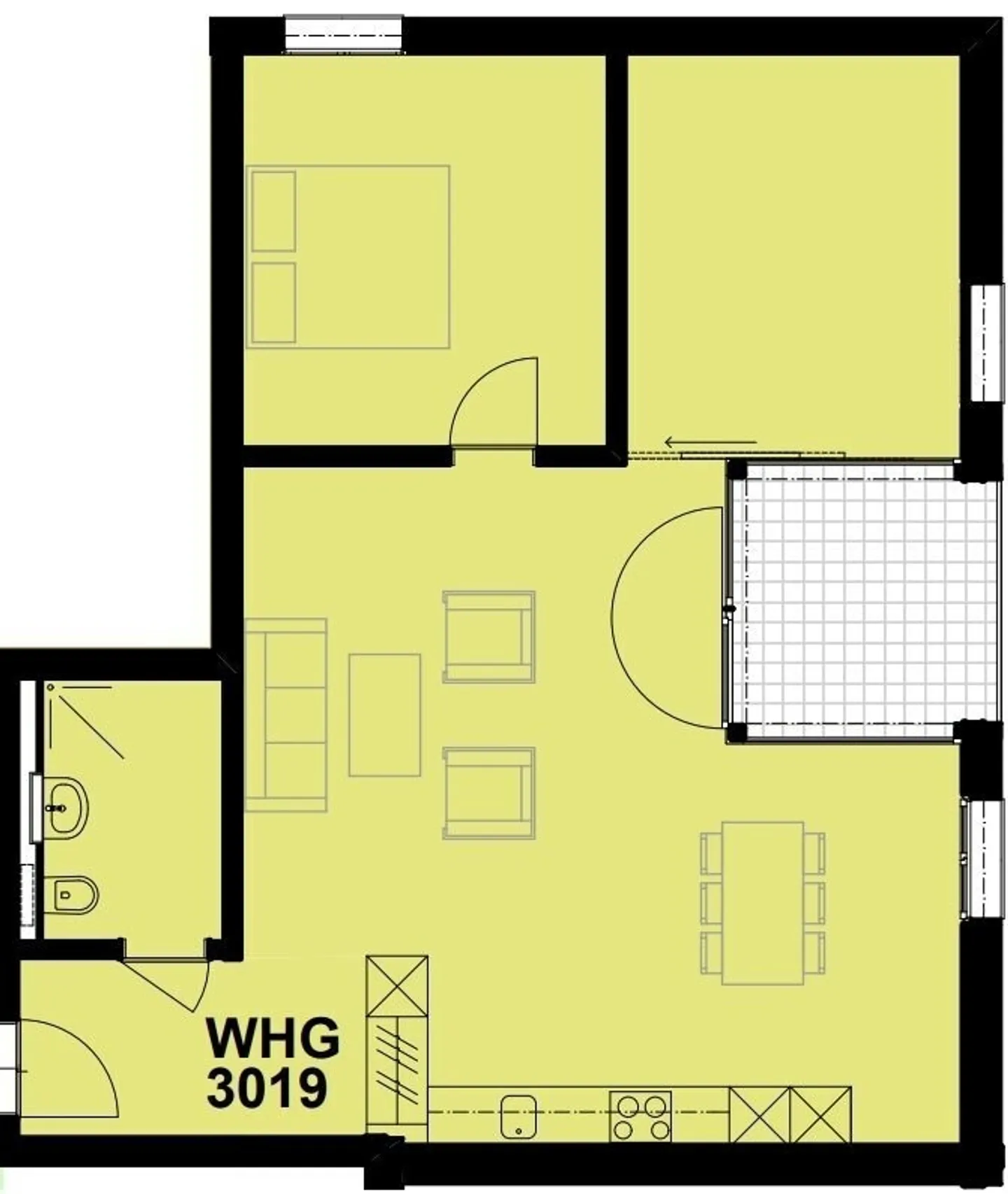 Charmante Wohnung mit Balkon - Foto 6 von 6