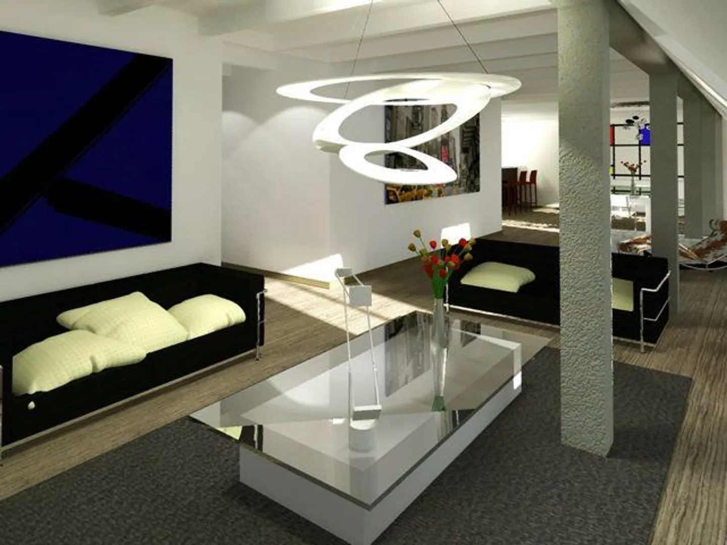 6-room apartment on the 7th and top floor, close to the lake and the Gr park - Photo 2 of 2