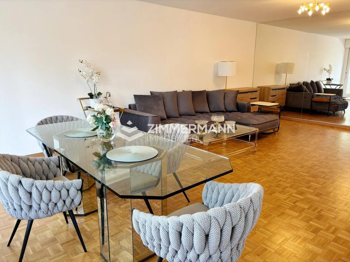 Sublime appartamento di 4 stanze arredato in una residenza a Chêne-Bougeries - Foto 1 di 13
